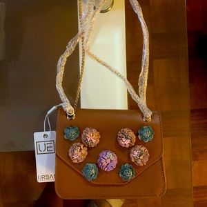 Urban Expressions Floral Vegan Leather Crossbody Bag